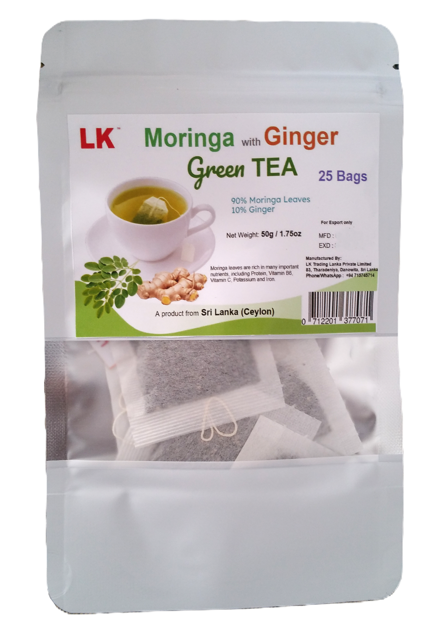 Moringa with Ginger TEA - LK Natural