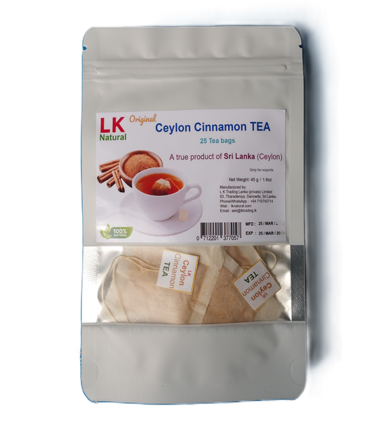 Original true Ceylon Cinnamon TEA - 25 bags - LK Natural